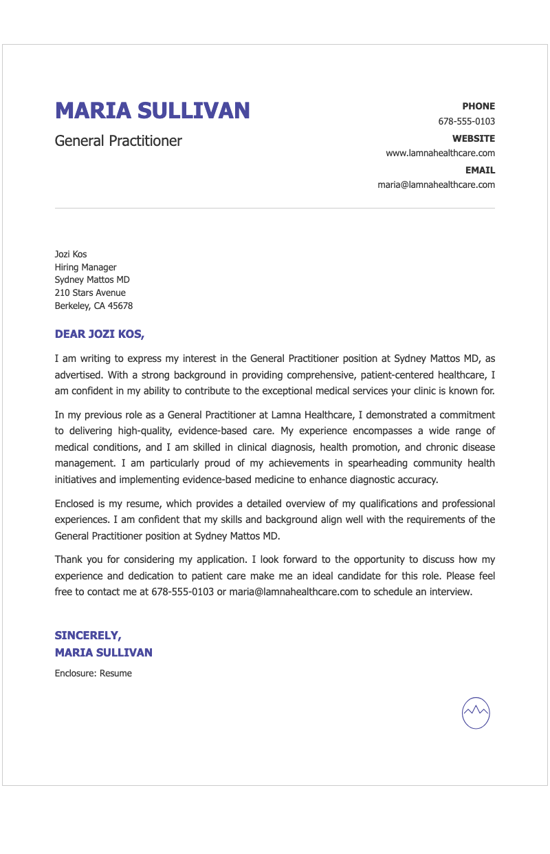 Retro vibes professional cover letter - Clean, professional cover letter template highlighting applicant contact details, greeting, body paragraphs, and signature.